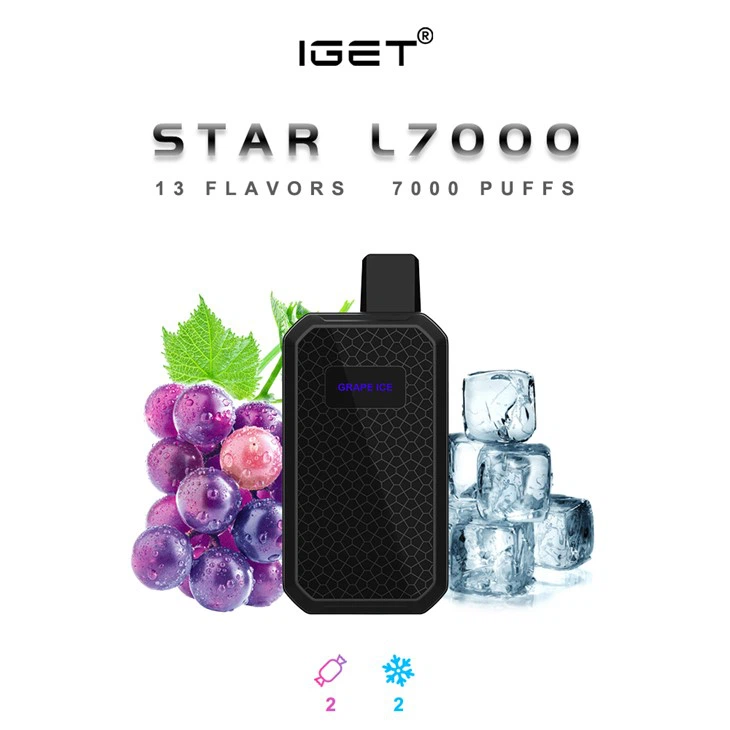 IGET Star L7000PUFFS Global Sales Rechargeable Disposable E-cigarette